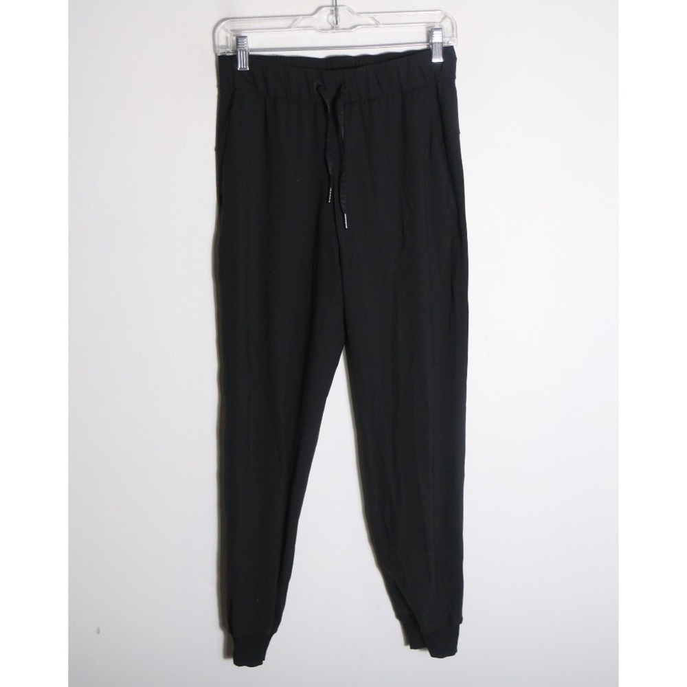 Lululemon On‎ The Fly Jogger Womens 4 Black Luxtreme Pull On Ankle Workout